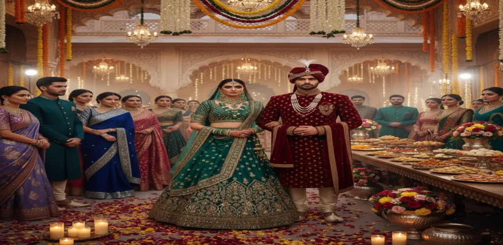 Indian Weddings – Fashion & Color Stories - Multicolor Medleys & Metallic Accents