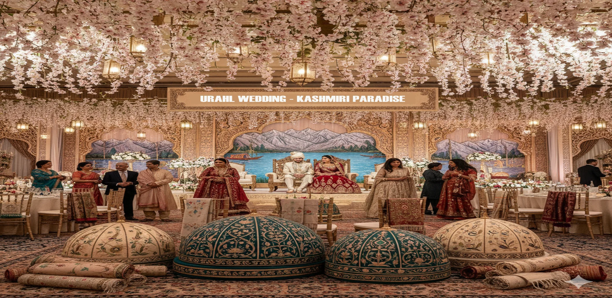 URAHL WEDDING-TRENDING INDIAN WEDDING THEME- KASHMIRI PARADISE
