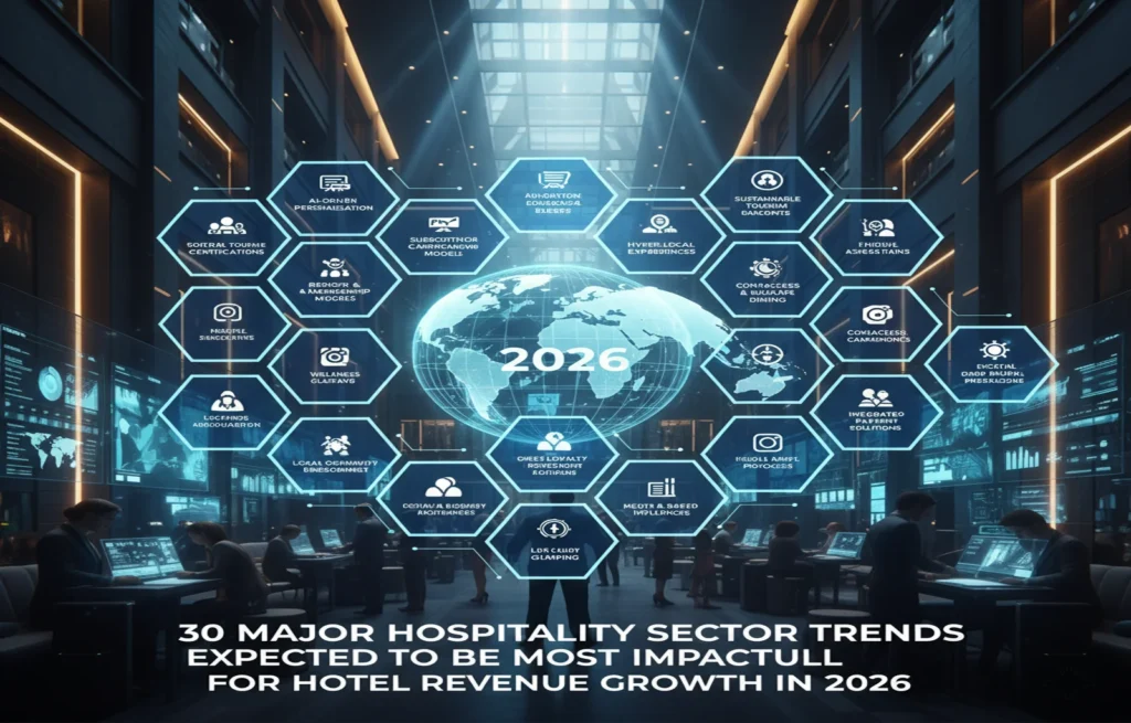 30 major hospitality sector trends expected to be most impactful for hotel revenue growth in 2026