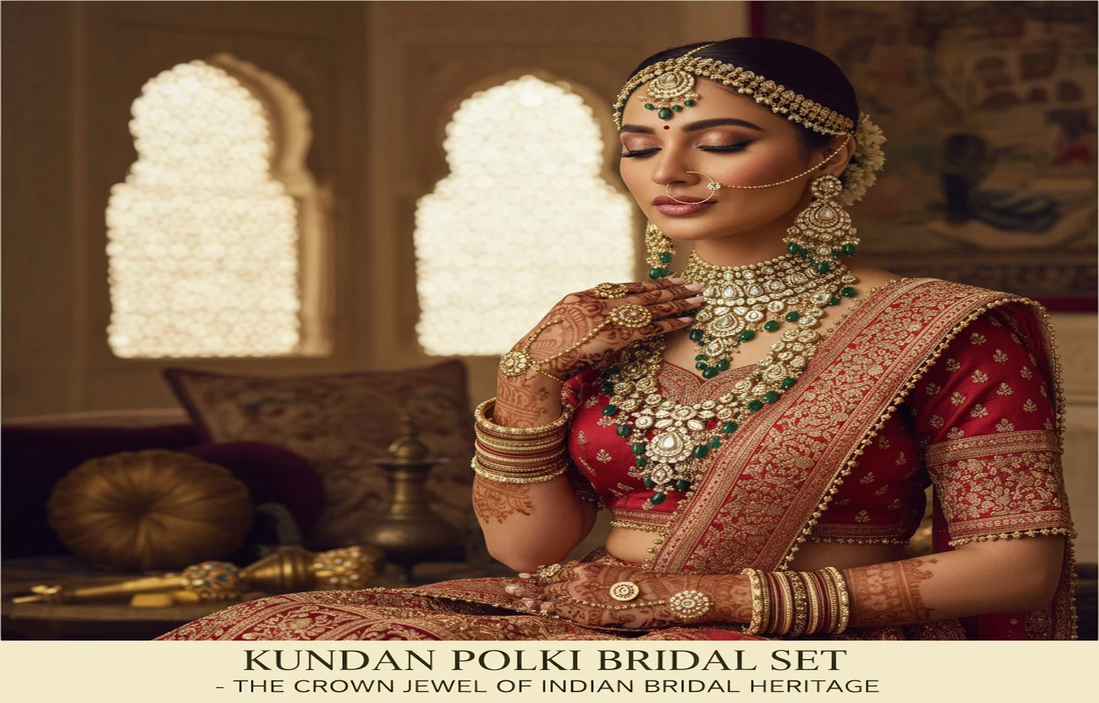 Kundan Polki Bridal Set- The Crown Jewel of Indian Bridal Heritage