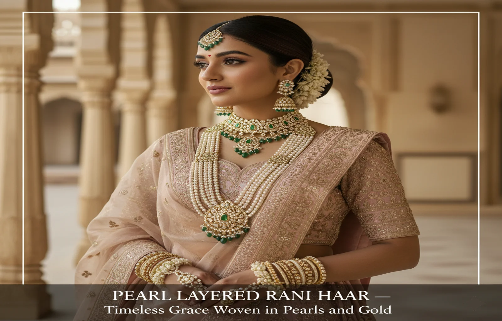Pearl Layered Rani Haar